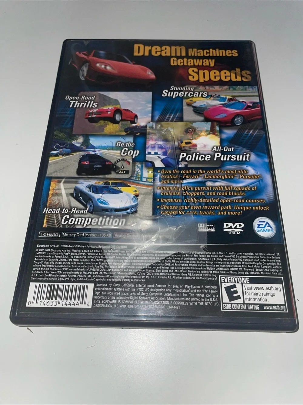 Need for Speed: Hot Pursuit 2 PS2 CIB Good Condition Complete With Manual